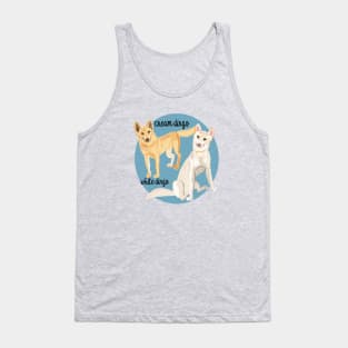 White and cream dingoes Tank Top